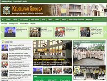 Tablet Screenshot of keuskupansibolga.org